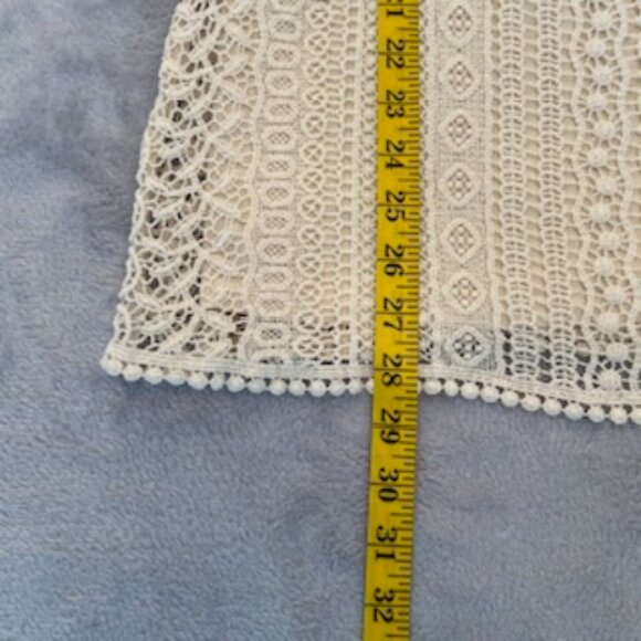 Adiva Women's Lace Tank Top With Spaghetti Strap Camisole Cream New With Tags XL - Picture 6 of 15